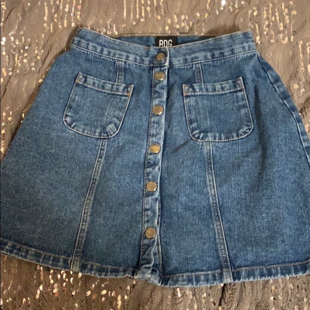 urban outfitters jean skirt